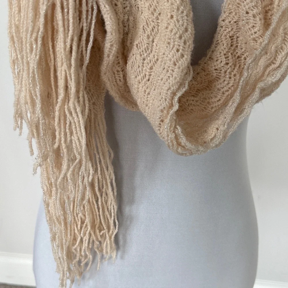 Beige Knit‎ Scarf